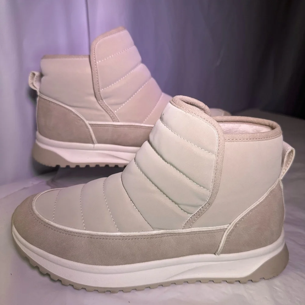 Yellow Box Beige Quilted Sneakers